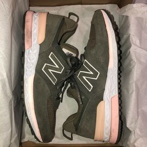 new balance olive shoes